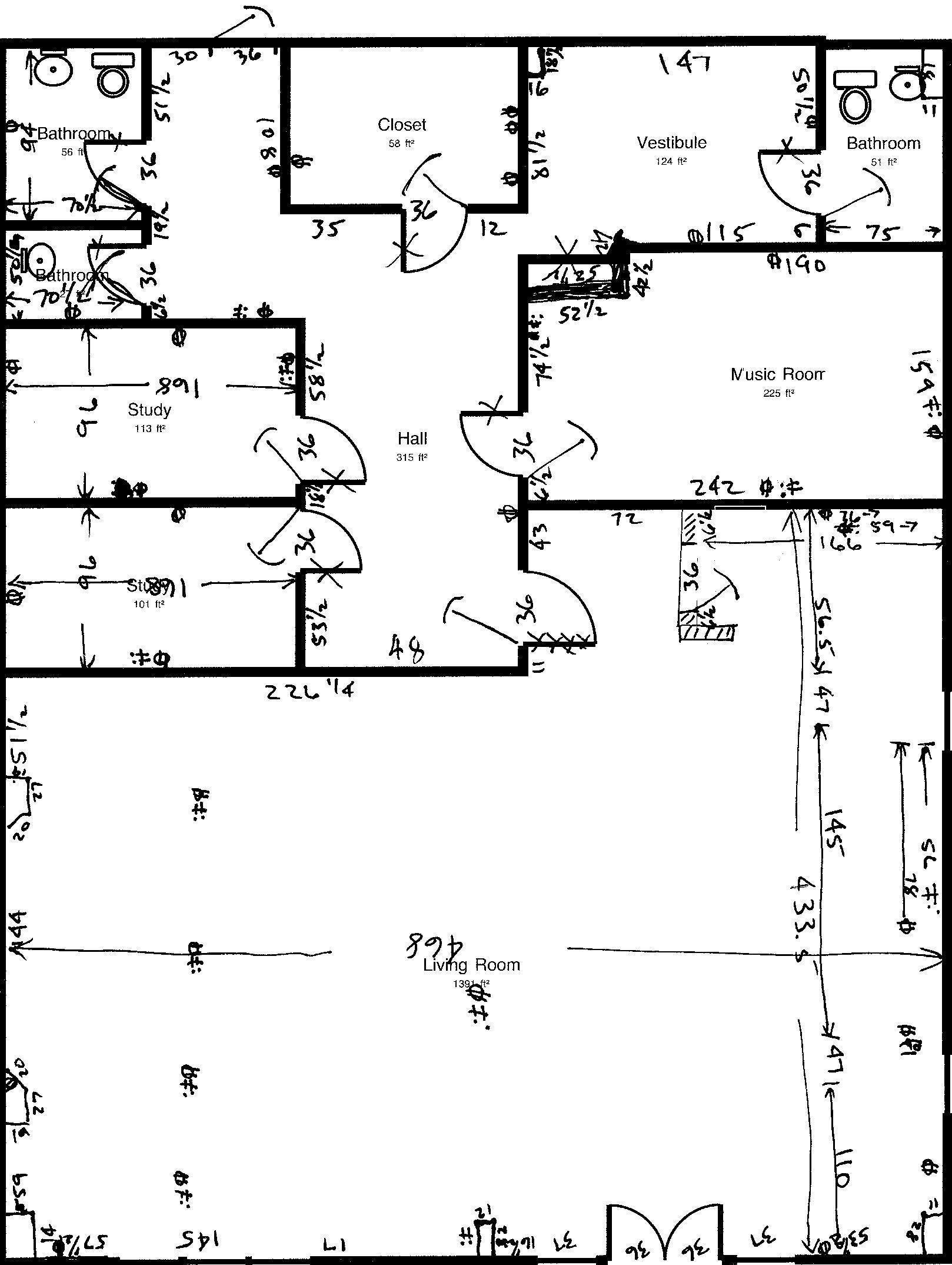 Floorplan with dimmensions